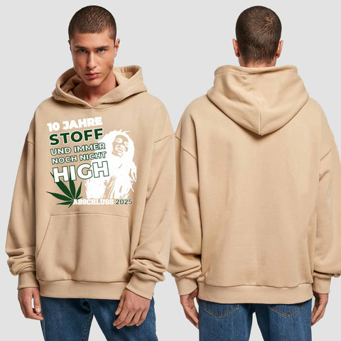 1030 "der Stoff" Abschluss Premium Oversize Hoodie einseitig bedruckt
