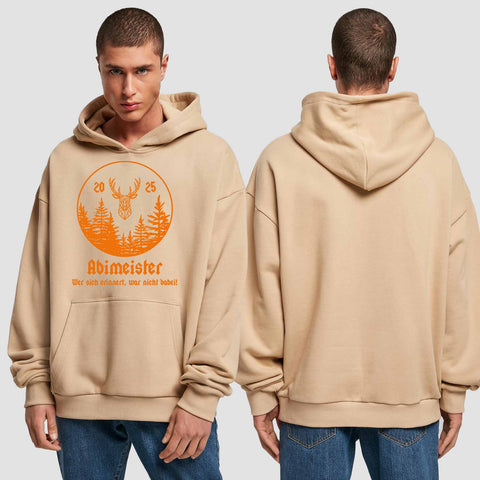 1004 "Abimeister" Abi Premium Oversize Hoodie einseitig bedruckt