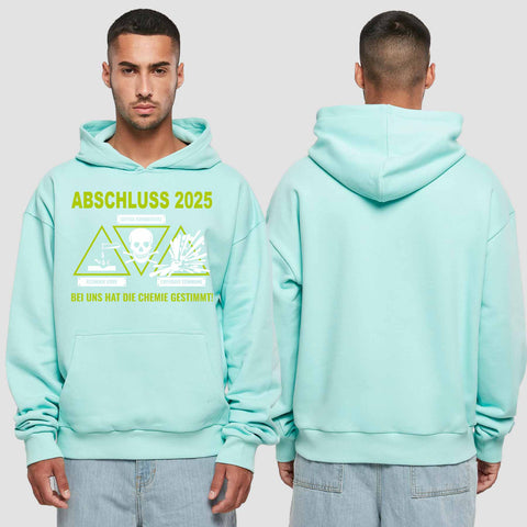 1032 "die Chemie" Abschluss Premium Oversize Hoodie einseitig bedruckt