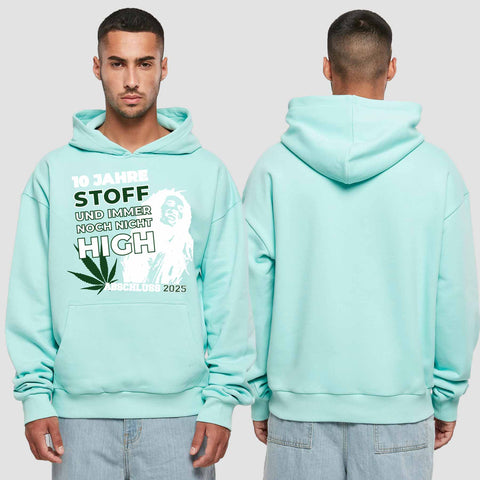 1030 "der Stoff" Abschluss Premium Oversize Hoodie einseitig bedruckt
