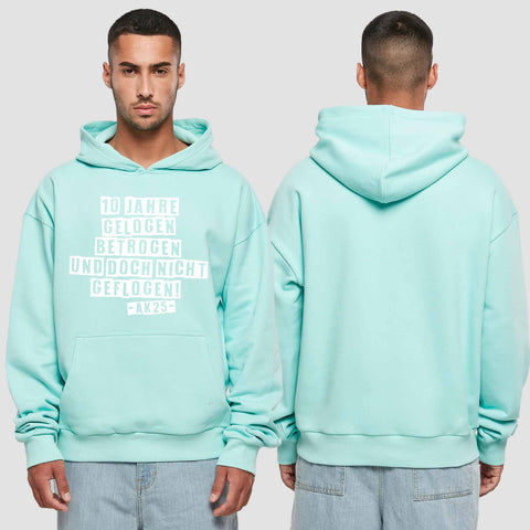1030 "nicht geflogen" Abschluss Premium Oversize Hoodie einseitig bedruckt