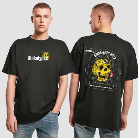 1056 "Abikalypse" Abi Oversize T-Shirt beidseitig bedruckt
