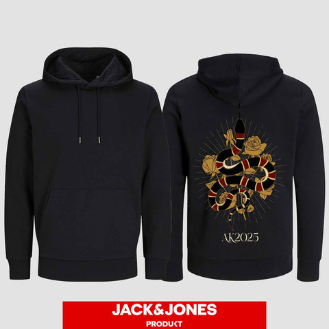 1042 "Snake Streetwear" Abschluss Hoodie by Jack&Jones einseitig bedruckt