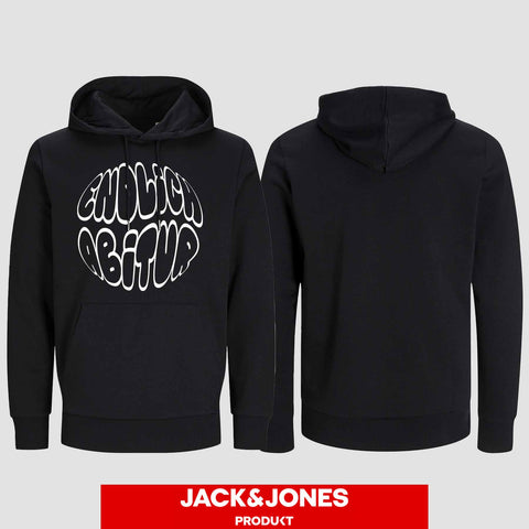 1038 "Endlich Abitur" Abi Hoodie by Jack&Jones einseitig bedruckt
