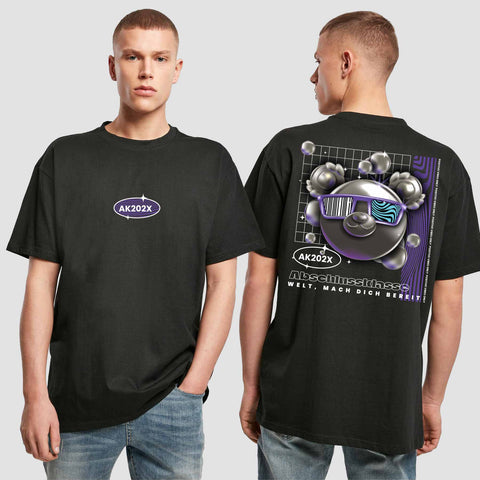 1055 "Welt, mach dich bereit" Abschluss  Oversize T-Shirt beidseitig bedruckt