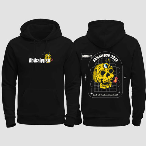 1056 "Abikalypse" Abi regular College Hoodie beidseitig bedruckt