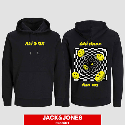 1054 "Abi done" ABI Hoodie by Jack&Jones beidseitig bedruckt