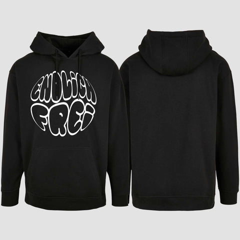 1034 "Endlich frei" Abschluss/Abi Oversize Hoodie einseitig bedruckt