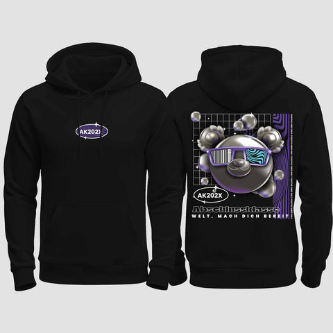 1055 "Welt, mach dich bereit" Abschluss regular College Hoodie beidseitig bedruckt