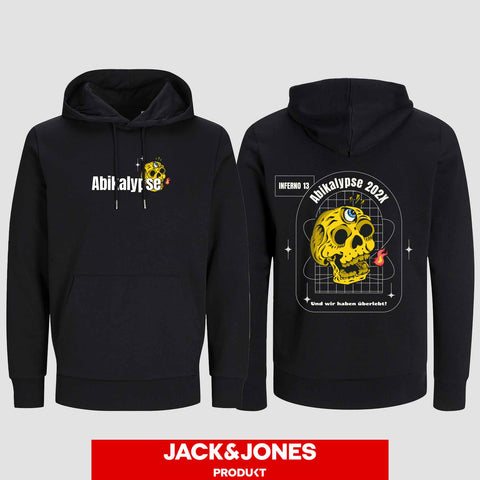 1056 "Abikalypse" ABI Hoodie by Jack&Jones beidseitig bedruckt