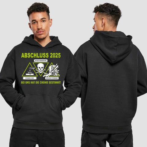 1032 "die Chemie" Abschluss Premium Oversize Hoodie einseitig bedruckt