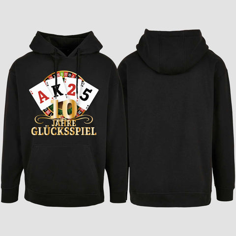 1009 "Glücksspiel" Abschluss Oversize Hoodie