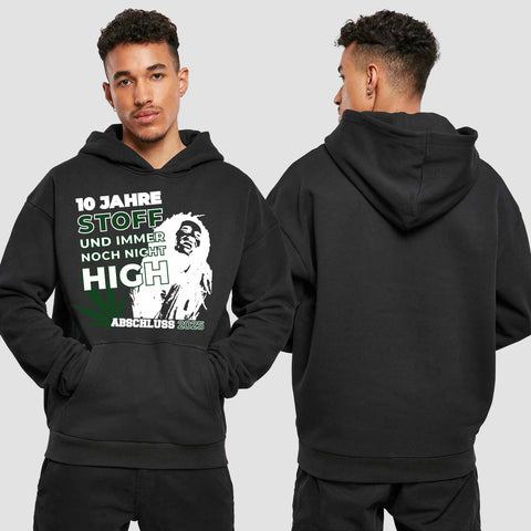 1030 "der Stoff" Abschluss Premium Oversize Hoodie einseitig bedruckt