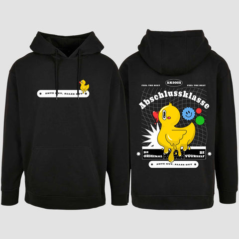 1053 "Ente gut, alles gut" Abschluss Oversize Hoodie beidseitig bedruckt
