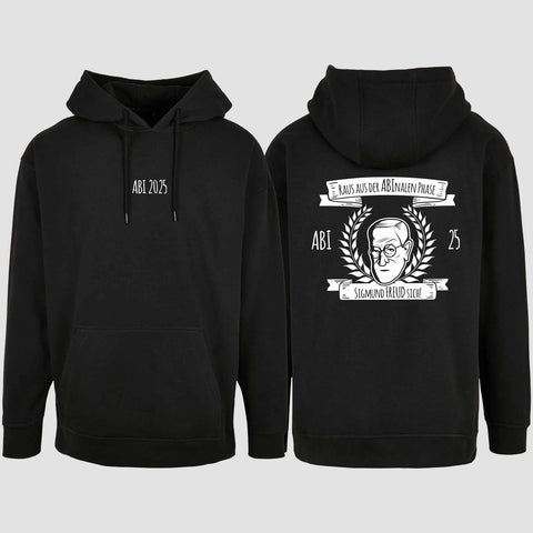 1007 "Abinale Phase" Abi Oversize Hoodie beidseitig bedruckt