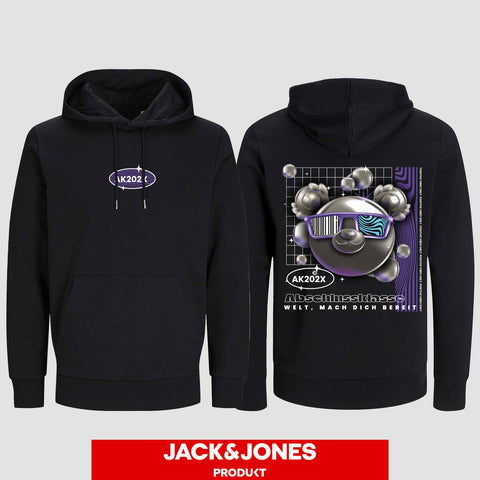 1055 "Welt, mach dich bereit" Abschluss Hoodie by Jack&Jones beidseitig bedruckt