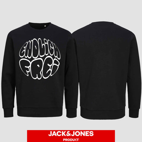 1034 "Endlich Frei" Abi/Abschluss Sweatshirt by Jack&Jones einseitig bedruckt