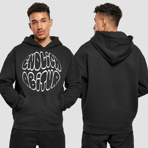 1038 "endlich Abitur" Abi Premium Oversize Hoodie einseitig bedruckt