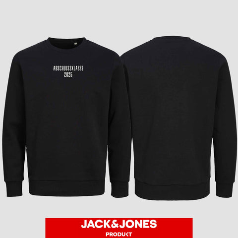1024 "Abschlussklasse 25" Abschluss Sweatshirt by Jack&Jones einseitig bedruckt