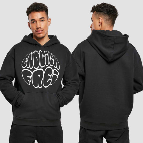 1034 "endlich Frei" Abi/Abschluss Premium Oversize Hoodie einseitig bedruckt