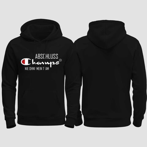 1028 "Abschluss Champs" Abschluss regular College Hoodie einseitig bedruckt