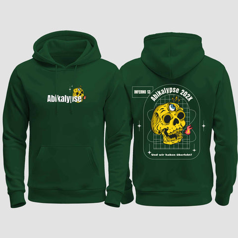 1056 "Abikalypse" Abi regular College Hoodie beidseitig bedruckt