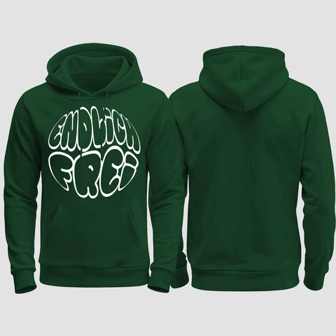 1034 "Endlich frei" Abi/Abschluss regular College Hoodie einseitig bedruckt