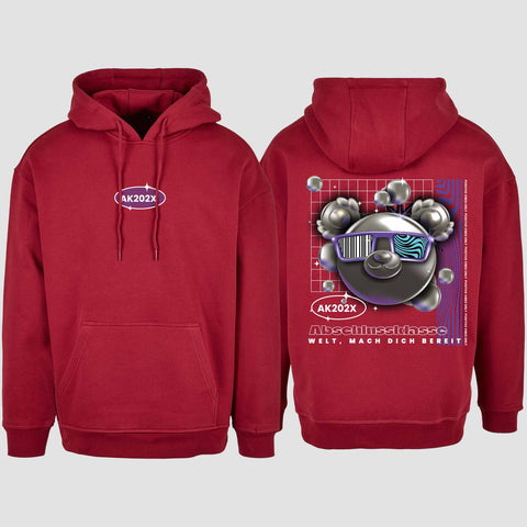 1055 "Welt mach dich bereit" Abschluss Oversize Hoodie beidseitig bedruckt