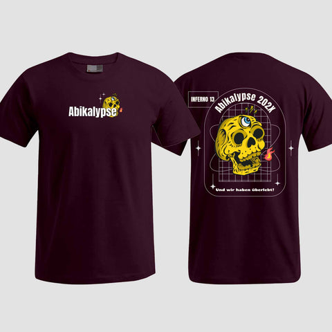1056 "Abikalypse" Abi T-Shirt beidseitig bedruckt