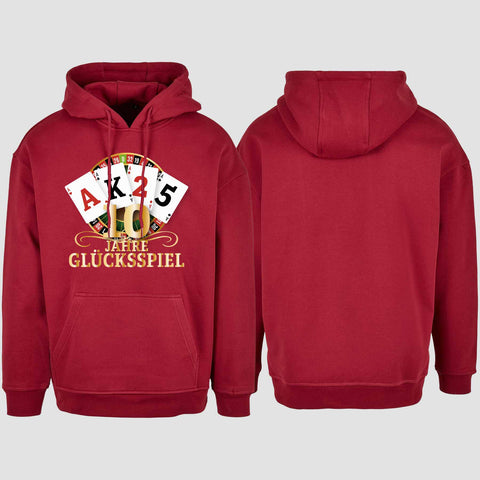 1009 "Glücksspiel" Abschluss Oversize Hoodie