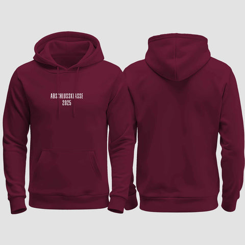 1024 "Abschlussklasse 2025" Abschluss regular College Hoodie einseitig bedruckt