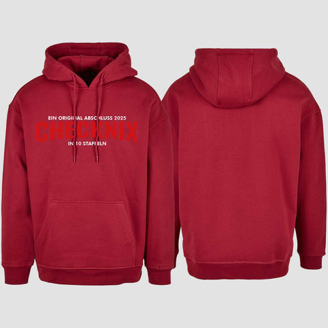 1029 "CHECKNIX" Abschluss Oversize Hoodie einseitig bedruckt