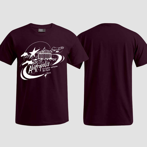 1046 "AbiKropolis" ABI T-Shirt einseitig bedruckt