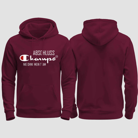 1028 "Abschluss Champs" Abschluss regular College Hoodie einseitig bedruckt