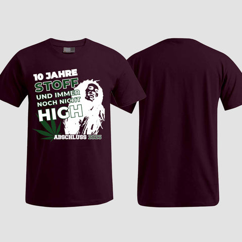 1030 "10 Jahre Stoff" Abschlussklasse T-Shirt einseitig bedruckt