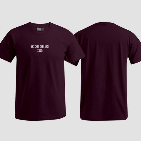 1024 "Abschlussklasse 2025" Abschluss T-Shirt einseitig bedruckt