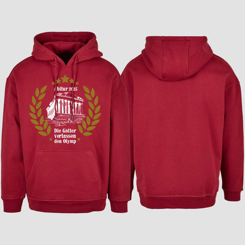 1040 "Abitur Olymp" Abi Oversize Hoodie einseitig bedruckt