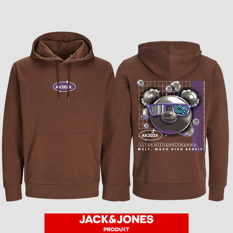 1055 "Welt, mach dich bereit" Abschluss Hoodie by Jack&Jones beidseitig bedruckt