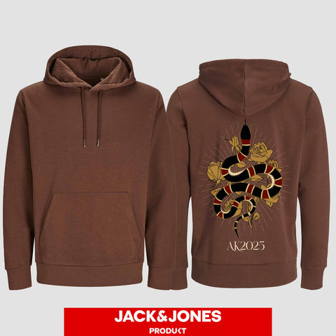 1042 "Snake Streetwear" Abschluss Hoodie by Jack&Jones einseitig bedruckt