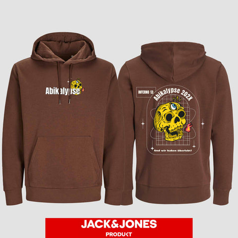 1056 "Abikalypse" ABI Hoodie by Jack&Jones beidseitig bedruckt