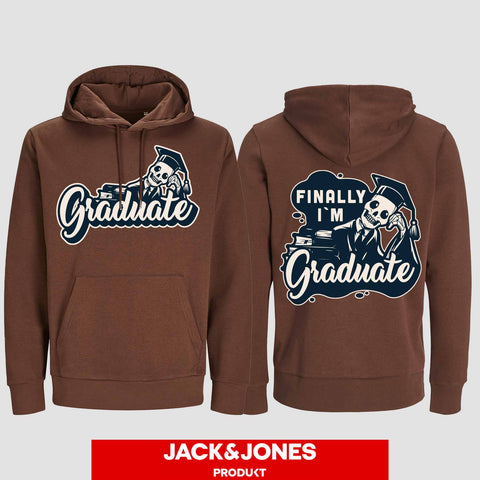1059 "Graduate" ABI / Abschluss Hoodie by Jack&Jones beidseitig bedruckt