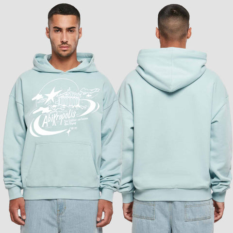 1046 "Abikropolis" Abi Premium Oversize Hoodie einseitig bedruckt