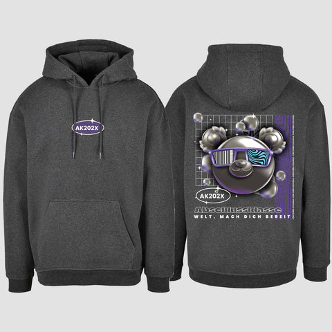 1055 "Welt mach dich bereit" Abschluss Oversize Hoodie beidseitig bedruckt