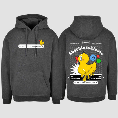 1053 "Ente gut, alles gut" Abschluss Oversize Hoodie beidseitig bedruckt