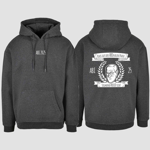 1007 "Abinale Phase" Abi Oversize Hoodie beidseitig bedruckt