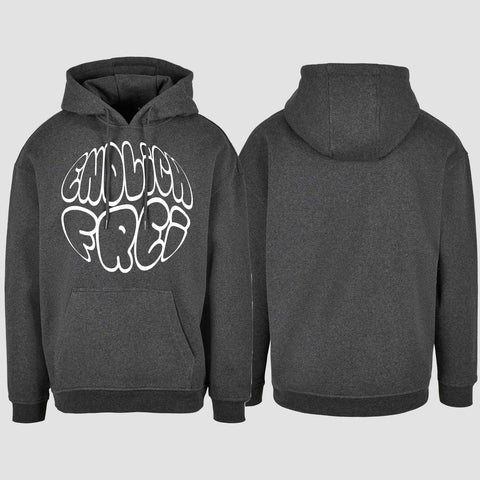 1034 "Endlich frei" Abschluss/Abi Oversize Hoodie einseitig bedruckt