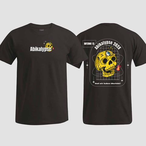 1056 "Abikalypse" Abi T-Shirt beidseitig bedruckt