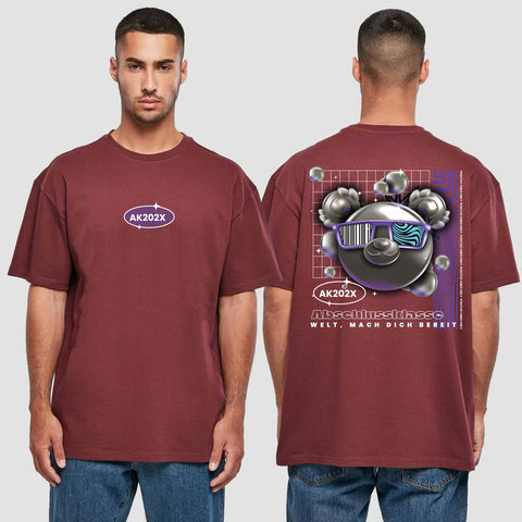 1055 "Welt, mach dich bereit" Abschluss  Oversize T-Shirt beidseitig bedruckt
