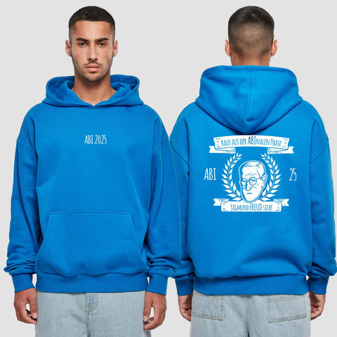 1007 "ABInale Phase" Abi Premium Oversize Hoodie beidseitig bedruckt