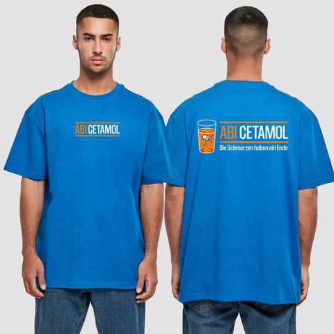 1002 "Abicetamol" Abi Oversize T-Shirt beidseitig bedruckt
